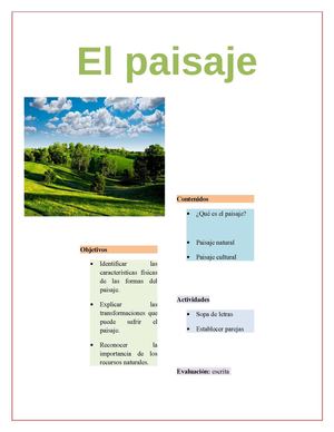 El Paisaje Portada Y Periódico