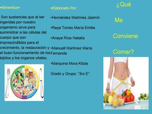 ¿Que me conviene comer?
