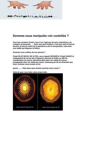 Sommes Nous Manipulés Voir Controlés