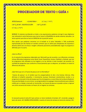 Procesador De Texto 1 Guía 1 ALVARO CAMPO