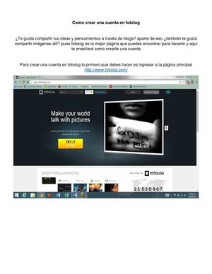 Como Crear Una Cuenta En Fotolog