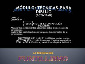 Tecnicas Dibujo El Puntillismo