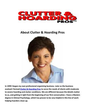 Clutter & Hoarding Pros Organizing Services Long Beach