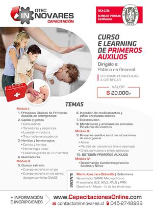 Afiche Curso E Learning De Primeros Auxilios