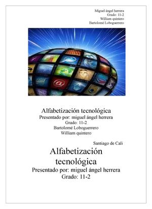 Alfabetización Tecnológica