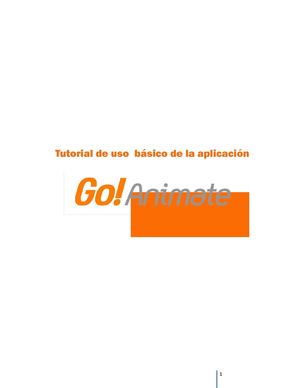 Manual De Uso De Goanimate