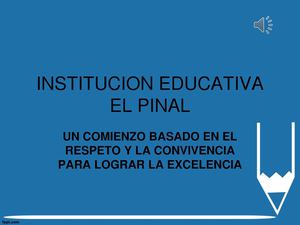 Presentacion I E Pinal