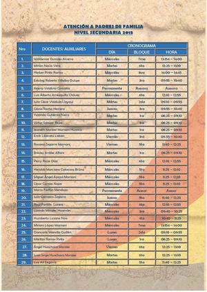 2015 Horario Atencion Ppff