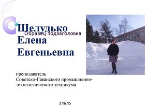 Визитка Шелудько.