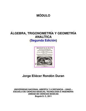Modulo Algebra Trigonometria Y Geometria Analitica 2011