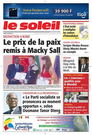 Edition Du 16 Mars 2015