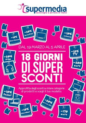 Volantino Supermedia dal 19 marzo al 5 aprile 2015