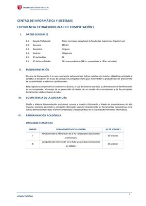 Silabo Computo I UCV-CALLAO