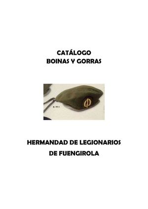 Catalogo Gorras Y Boinas