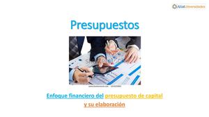 Enfoque financiero delpresupuesto de capital y su elaboración