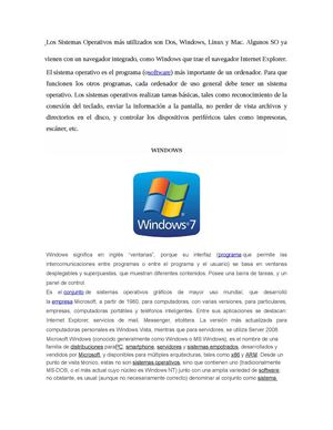 Los Sistemas Operativos Más Utilizados Son Dos