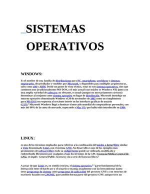 Informe Sistemas Operativos