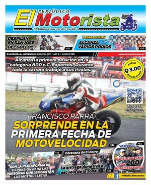 Periódico El Motorista 16 de Marzo del Año 2015