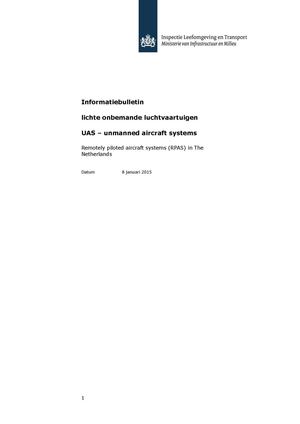 Informatiebulletin Lichte Onbemande Luchtvaart