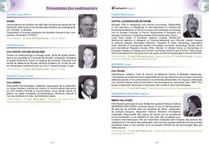 Présentation Des Conférenciers ContaminExpert 2015