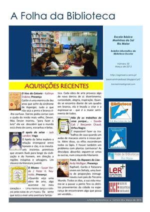 A Folha da Biblioteca 32