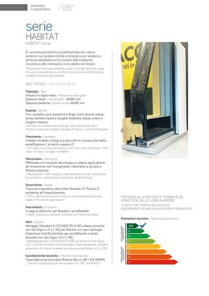 Serie HABITAT Legno Vetro
