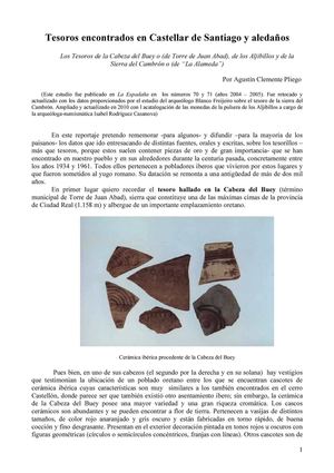 Tesoros de Castellar, por Agustín Clemente