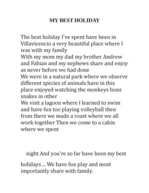 Mis Mejores Vacaciones