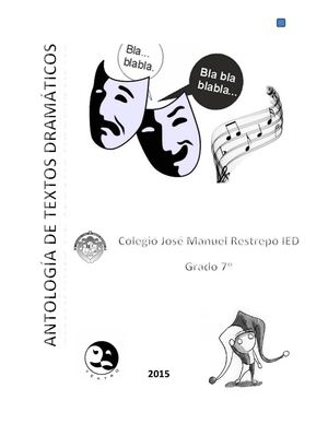 Antología Textos Dramáticos