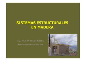 Sistemas Estructurales En Madera