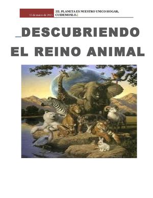 Periodico Reino Animal