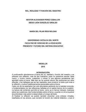 Rol Del Maestro