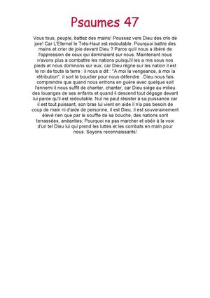 Psaumes 47