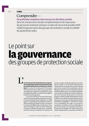 La Gouvernance des Groupes de Protection Sociale