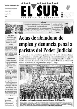 El Sur Miercoles 18032015