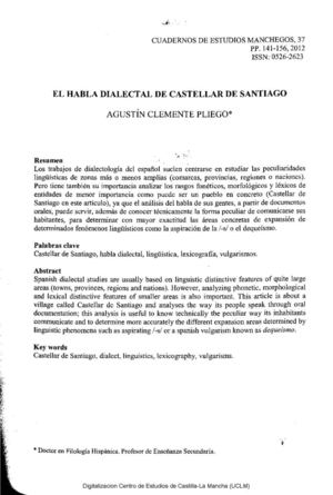 El habla de Castellar.