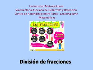 División fracciones