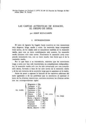Cartas De Ignacio
