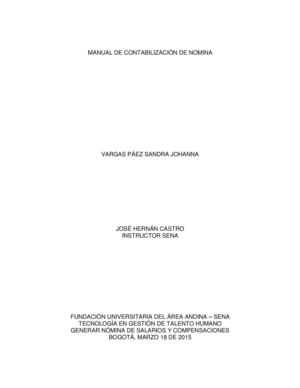 Manual Contabilizacion De Nomina