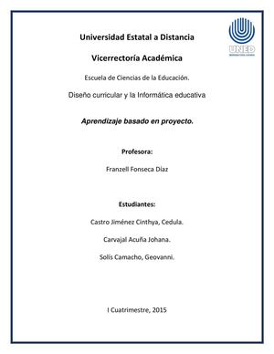Revista Aprendizaje Basado En Proyectos