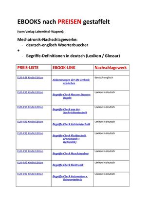 Angebote 2015 Sonder Katalog Mechatronik Nachschlagewerke Verlag Lehrmittel Wagner