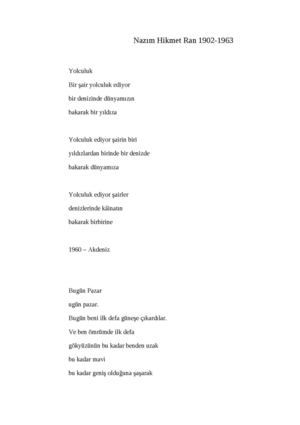 Nazım Hikmet Ran 1902
