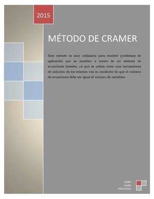 Método De Cramer