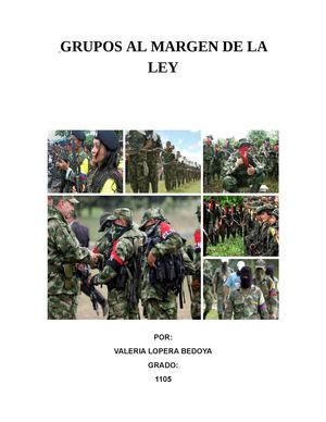 grupos al margen de la lay