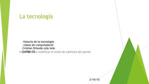 La Tecnología