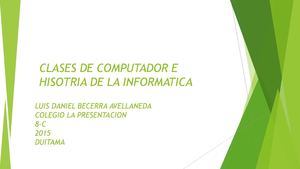 Clases De Computador Luis 8c