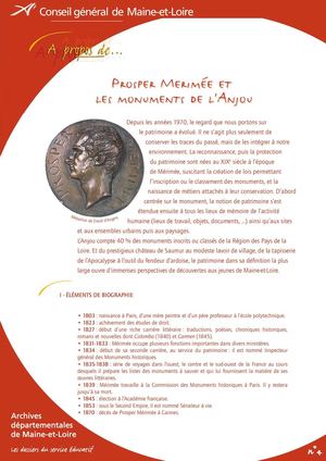 04 - Mérimée et les monuments de l'Anjou