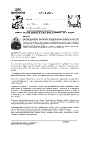 Carta De Papá Al Hijo Exonerar Religión