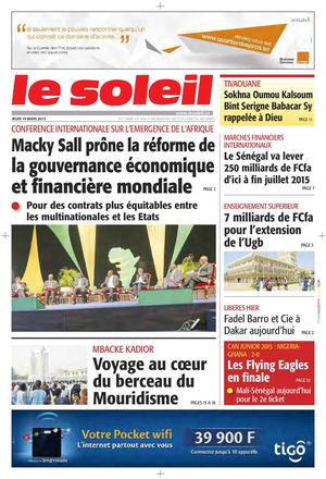 Edition Du 19 Mars 2015