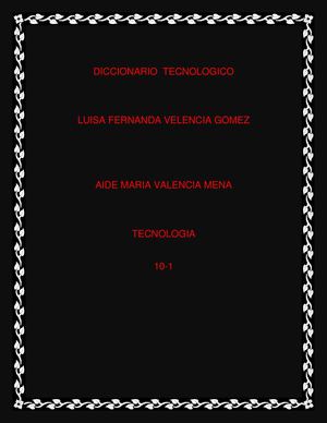 Diccionario Tecnologico